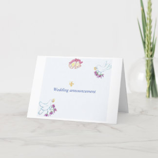 Invitación a la boda doblada