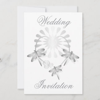 Invitación a la boda Dragonflies Corazón