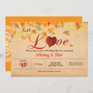 Invitación a la boda Ducha rústica