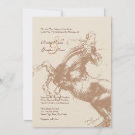 Invitación a la Boda Ecuestre Vintage