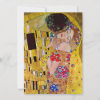 Invitación a la boda; El beso de Gustav Klimt
