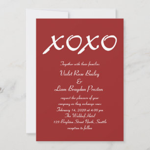Invitación a la boda el día de San Valentín