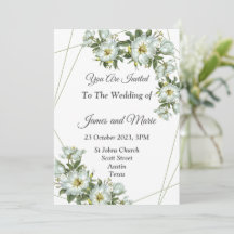 Invitación a la boda elegante,