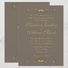 Invitación a la boda elegante