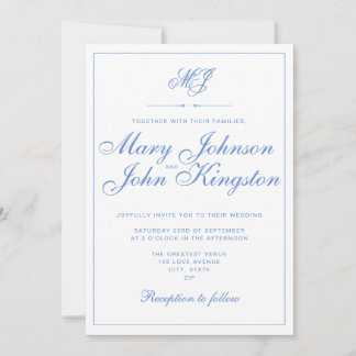 Invitación a la boda elegante