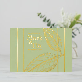 Invitación a la boda elegante