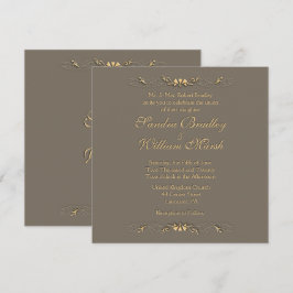Invitación a la boda elegante