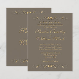 Invitación a la boda elegante
