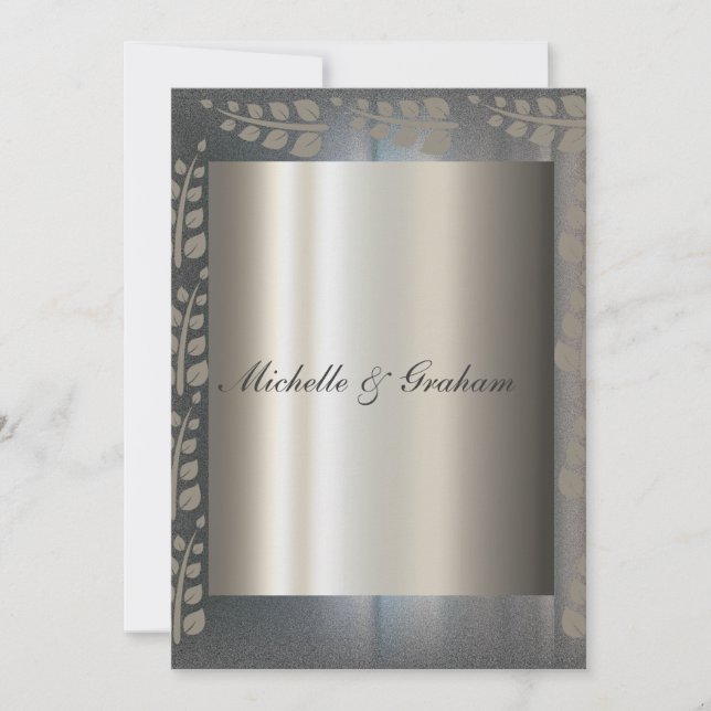 Invitación a la boda elegante (Anverso)