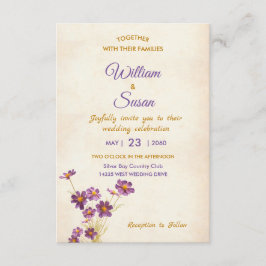 Invitación a la boda elegante