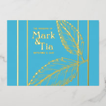 Invitación a la boda elegante