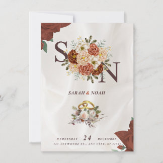 Invitación a la boda elegante - clásica y romántic