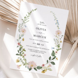 Invitación a la boda elegante del Boho Wildflower 