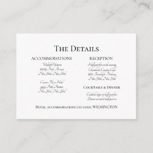 Invitación a la boda elegante formal Texto negro 