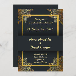 Invitación a la boda elegante | Tarjeta Boda moder