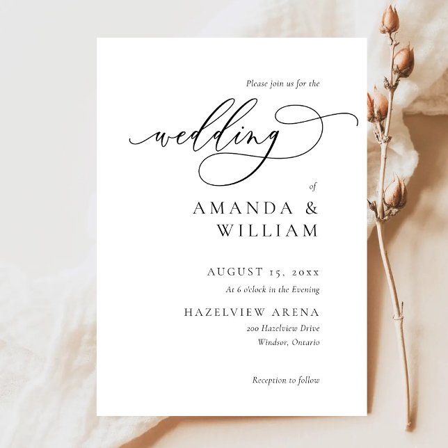 Invitación a la boda elegante y moderna (Subido por el creador)