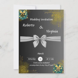 Invitación a la boda elegante y Personalizable