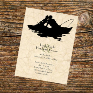 Invitación a la boda en barco de los amantes de la
