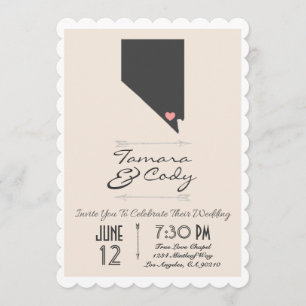 Invitación a la boda en Beige-Las Vegas