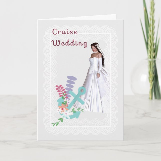 Invitación a la boda en crucero (Anverso)