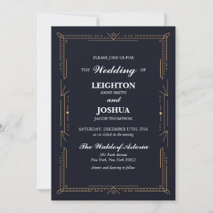 Invitación a la boda en el arte naval