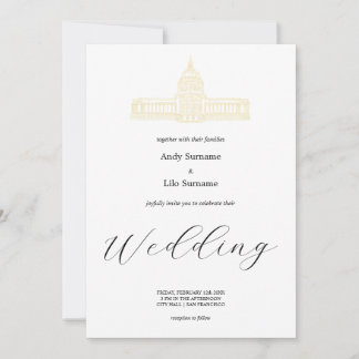 Invitación a la boda en el ayuntamiento de San Fra