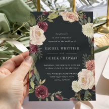 Invitación a la boda en el jardín de la luna