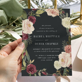 Invitación a la boda en el jardín de la luna