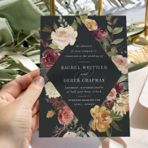 Invitación a la boda en el jardín de la luna