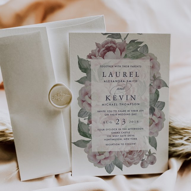 Invitación a la boda en el jardín inglés (Subido por el creador)