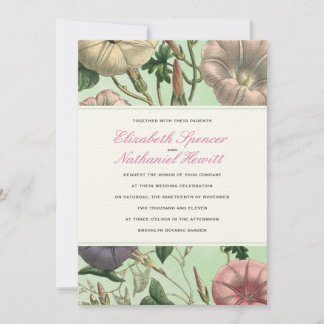 Invitación a la boda en el jardín Pastel