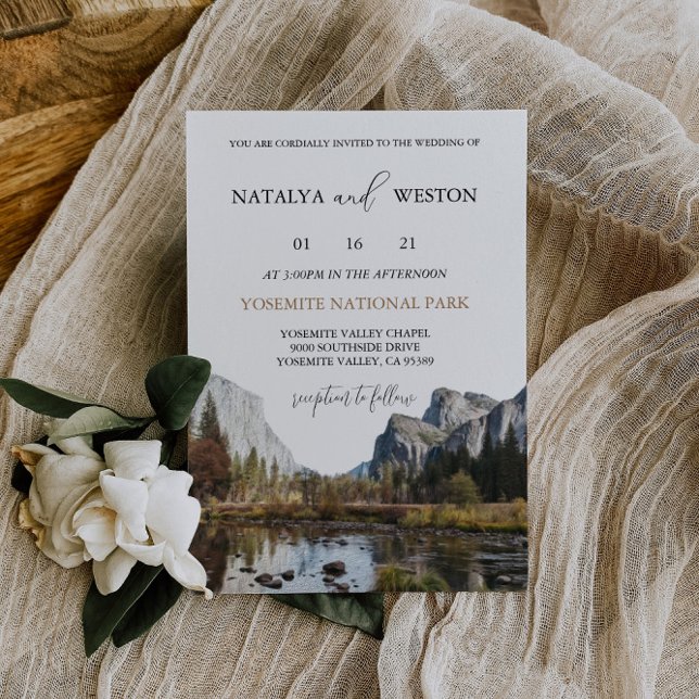 Invitación a la boda en el Parque Nacional Yosemit (Subido por el creador)