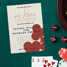Invitación a la boda en el Skyline Casino de Las V
