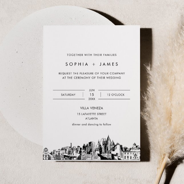 Invitación a la boda en el Skyline de Atlanta con  (Subido por el creador)