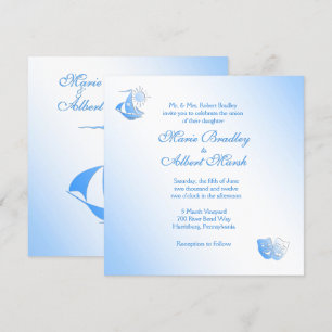 Invitación a la boda en el teatro de vela