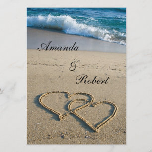 Invitación a la boda en la playa de Shore Beach