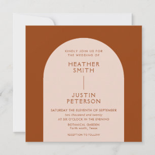 Invitación a la boda en la plaza de Terracota