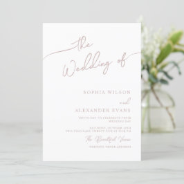 Invitación a la boda en moda Boho, colores pastel.