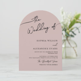 Invitación a la boda en moda Boho, colores pastel.