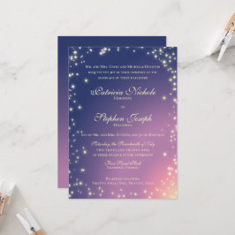 Invitación a la boda en Sky Twinkle por las estrel