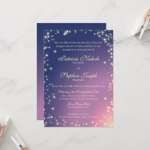 Invitación a la boda en Sky Twinkle por las estrel