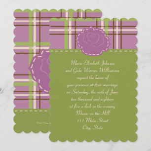 Invitación a la boda en un jardín de campo