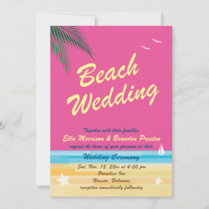 Invitación a la boda en verano