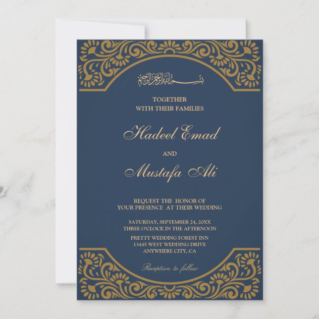 Invitación a la boda entre los musulmanes de la ma (Anverso)