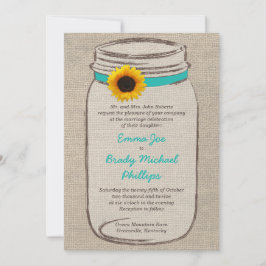 Invitación a la boda entre marmotas y girasoles