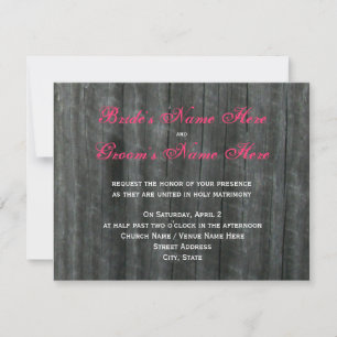 Invitación a la boda entre Rosas de la Puerta del