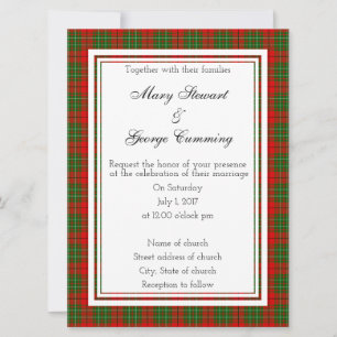 Invitación a la boda escocesa