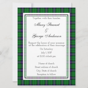 Invitación a la boda escocesa Armstrong