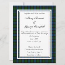 Invitación a la boda escocesa Campbell