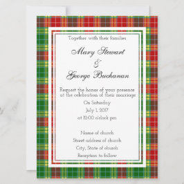 Invitación a la boda escocesa de Buchanan